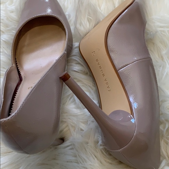 Zara shoes size 40 color nud minimalist dress shoes